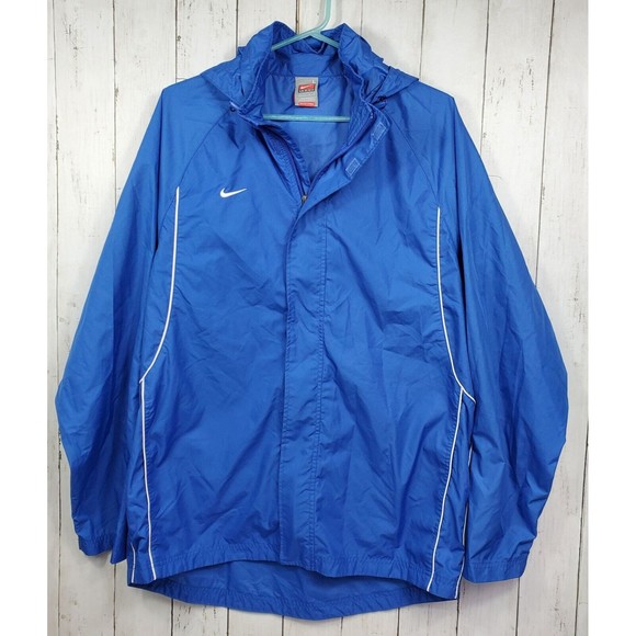 Nike Storm Fit Rain Jacket Brazilia Windbreaker Men's Large Royal Blue - Picture 1 of 16